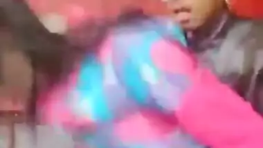 Young Lover First time sex riding in public place