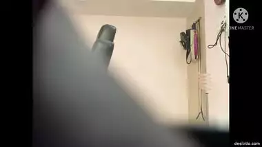 Bhabhi Caught Wearing Dress in