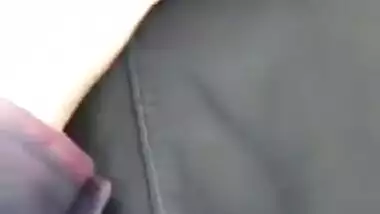 Muslim legal age teenager boob show to her lover in the outdoor