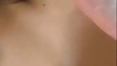 NRI girl masturbating using Dildo selfie