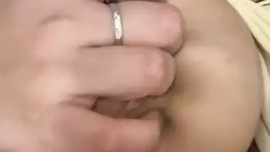 Cute wife kissing and big boobs showing update