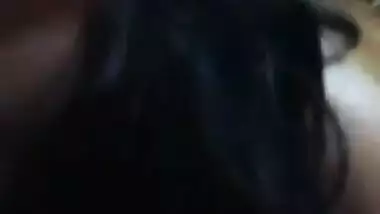 Cute NRI chick sucking dick of her lover until he cums