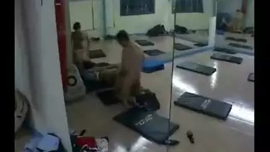 Hidden cam sex of gym trainers secretly captured