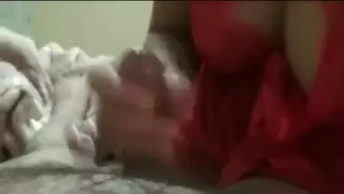 Indian wife gives oily handjob