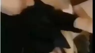 Guy records his Pakistani porn while fucking his hijabi GF