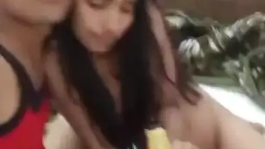 Beer and sex of Desi lovers foreplay MMS