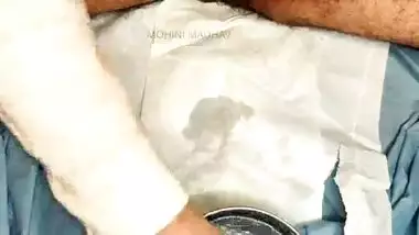 Hardcore cock is shaved by his girlfriend with naked pussy with hindi audio