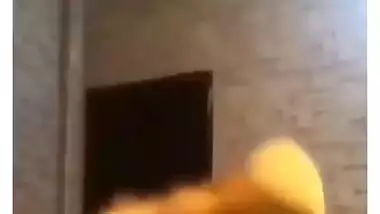 Desi dewar recording her bhabhi while she dress up