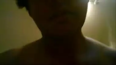 Desi girl duel masturbation with long dildo