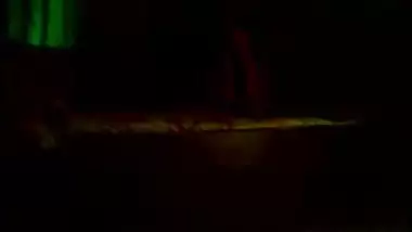 Indian Bhabhi In Red Nighty Banged By Naked Neighbor