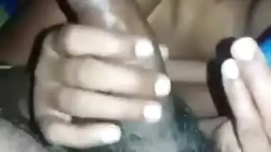 Horny desi wife playing with hubbys big cock