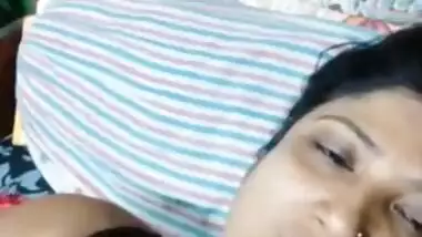 Desi dude watches his Busty Bengali wife playing with XXX dildo