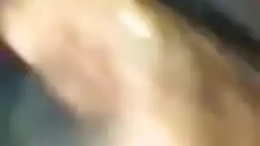 Hot Desi Babe Blowjob inside the car