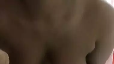 Round big boobs girlfriend shower viral clip
