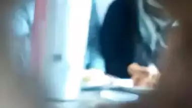 Mallu Hijabi girl kissed and boobs sucked in restaurant