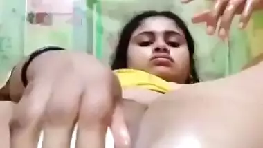 Desi Babe Using Room Freshener Bottle To Masturbate