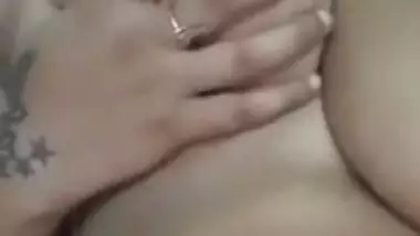 Bigboob Girl Playing And Sucking Her Boobies