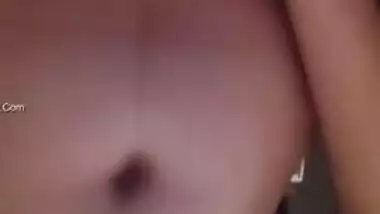 Desi colleen is keen to show natural boobs and hairy snatch