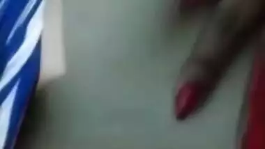 Soniya Bhabhi playing with her Boobs