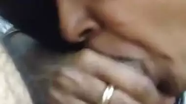 Aunty Sucking Uncut Dick Like She is Sucking Chocolate…Hot Desi Mature Blowjob…