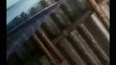 Village lady exposing nipple