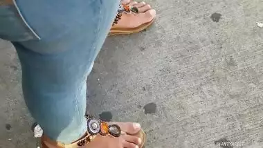 Candid indian girl feet need pedi 3