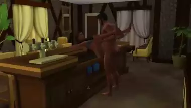 Hot santuaunty's action : real indian masala