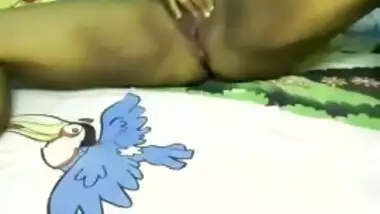 Beautiful Women Masturbates in the Bedroom during a Holiday