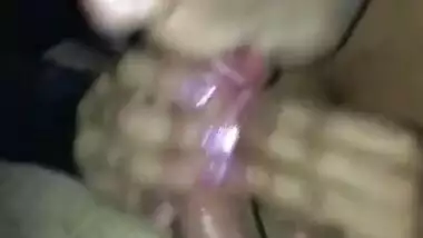 British Indian Teen Slobbering On Dick & Massaging Balls