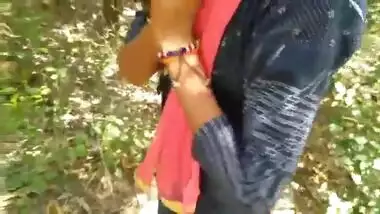Indian romantic sex of a young college girl in the jungle