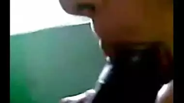 Wicked college teacher giving blowjob in classroom scandal