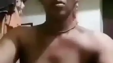 Unsatisfied Tamil village aunty striptease nude MMS