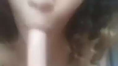 Desi Girl With Dildo Toy