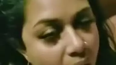 Today Exclusive- Horny Nri Girl Showing Her Big Boobs And Blowjob Part 2