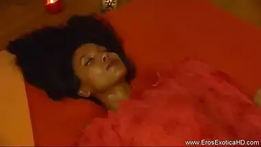 Fantastic Hot Beauty Is Enjoying Smooth Oily Massage