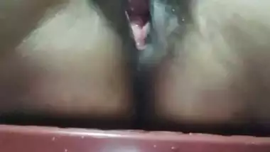 Village wife selfie naked boobs and hairy pussy show