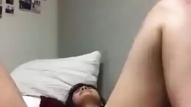 Desi nude Mumbai girl fucks her asshole with a makeup brush