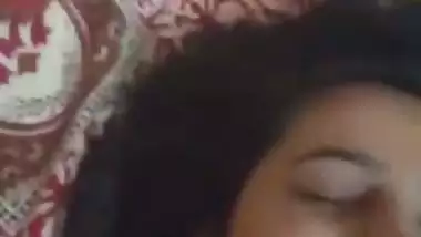 Beautiful Paki Girl Shaved Wet Pussy Fucking with Boyfriend & Cum on Face