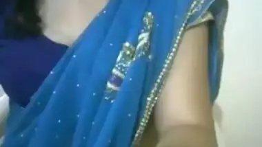 Shy Indian Teen flashes nice tit in webcam